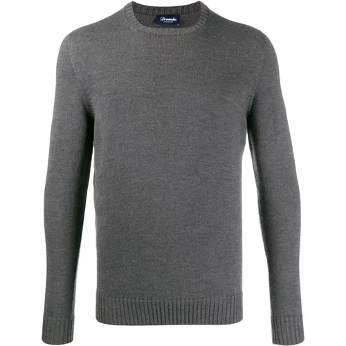 Grey Sweatshirt Aw24 , male, Sizes: XL, 2XL, M, L - Drumohr - Modalova