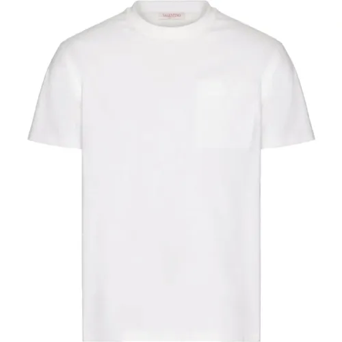 Weiße T-Shirts Polos für Herren , Herren, Größe: L - Valentino Garavani - Modalova