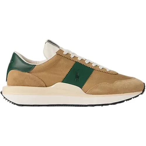 Sneakers, male, , Size: 7 US Sporty Leather Sneakers - Polo Ralph Lauren - Modalova