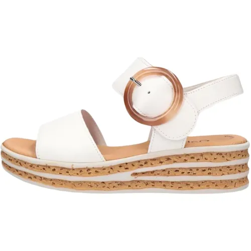 Weiße Sandale 550.2 Komfort Stil , Damen, Größe: 40 EU - Gabor - Modalova