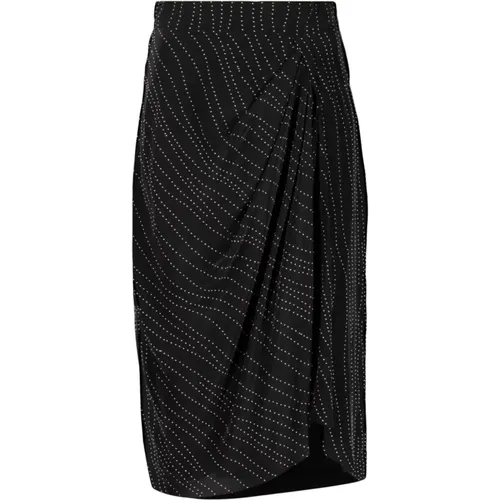Stud-Embellished Wrap Midi Skirt , female, Sizes: S - IRO - Modalova