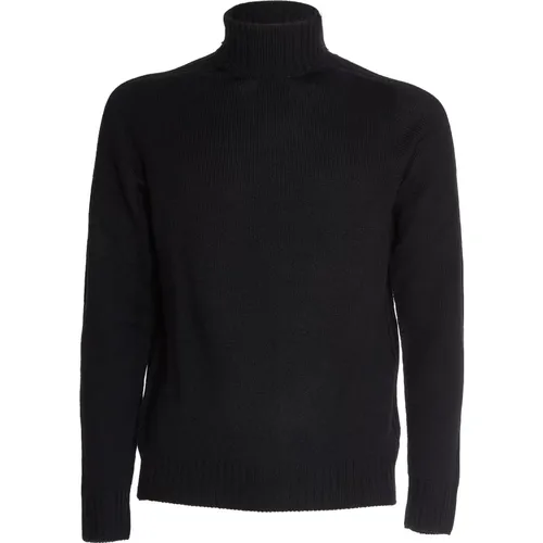 Blauer Strick Rollkragenpullover Aw24 - Dondup - Modalova