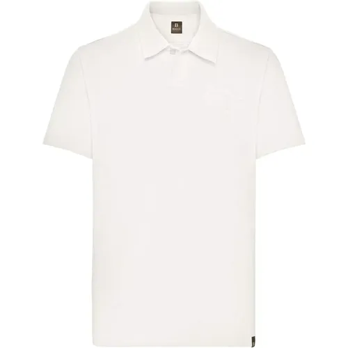 Baumwollmischung Jersey Polo Shirt , Herren, Größe: S - Boggi Milano - Modalova