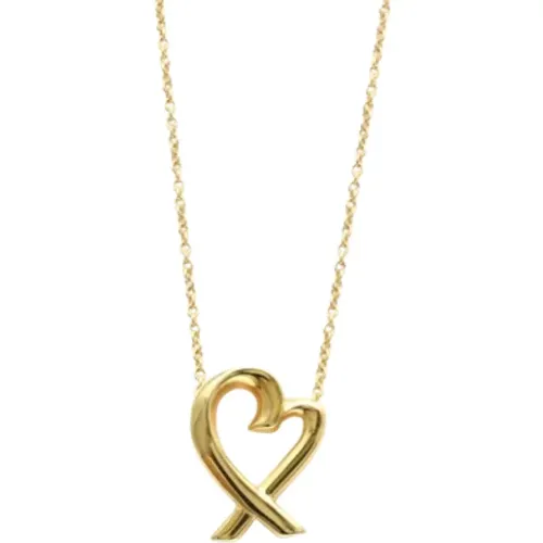 Pre-owned Jewellery, female, , Size: ONE SIZE Pre-owned Gold necklaces - Tiffany & Co. Pre-owned - Modalova