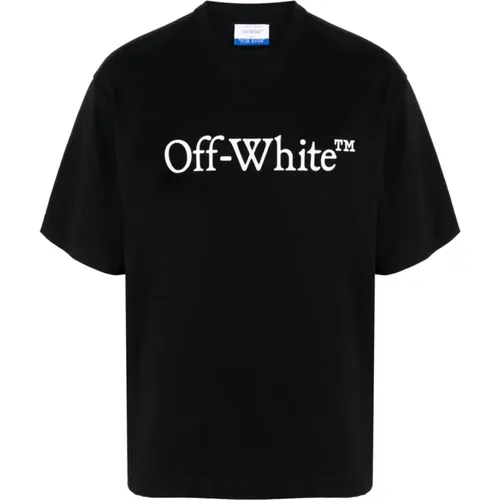 Schwarze T-Shirts & Polos Aw24 , Herren, Größe: S - Off White - Modalova