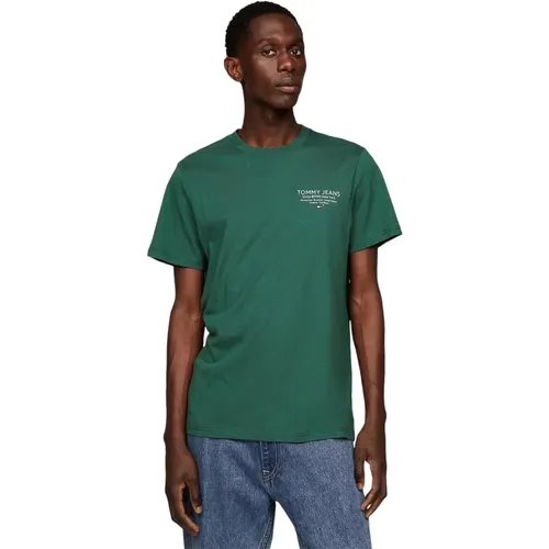 T-Shirts , male, Sizes: M, L, XL - Tommy Jeans - Modalova