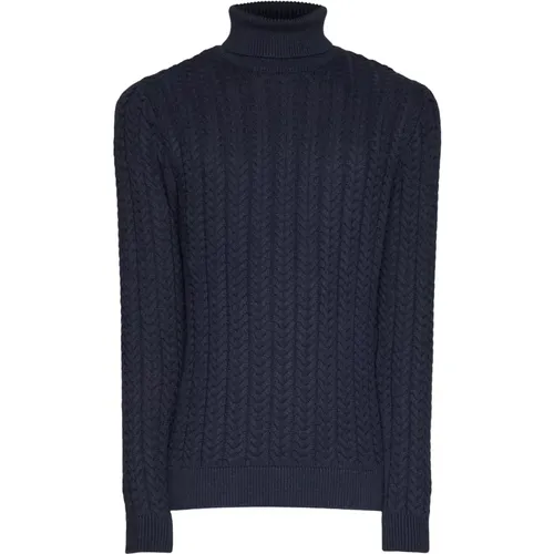 Selected Slhbrai Ls Strick-Pullover Mit Zopfkabel Und Rollhals - Selected Homme - Modalova