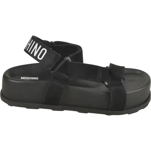 Flat Sandals, female, , Size: 6 US Flat Sandals - Moschino - Modalova