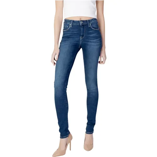 Blaue Jeans mit Abgenutztem Effekt , Damen, Größe: W23 L30 - Pepe Jeans - Modalova
