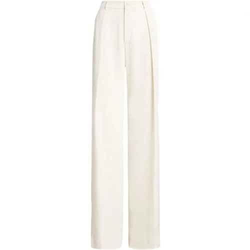 Ivory Trousers for Women , female, Sizes: S - Ralph Lauren - Modalova
