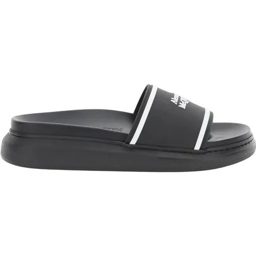 Luxus-Slides mit Kontrastlogo - alexander mcqueen - Modalova