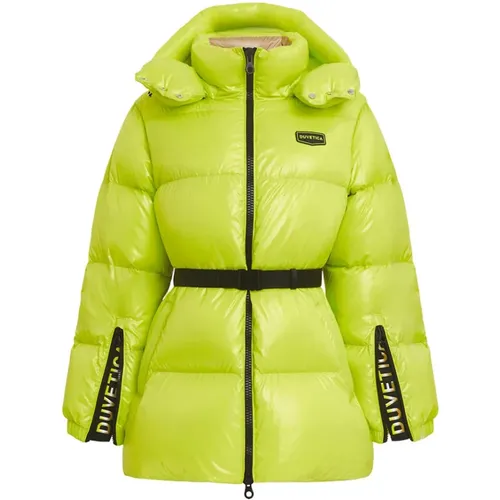 Gelbe Pufferjacke Aw22 , Damen, Größe: XS - duvetica - Modalova