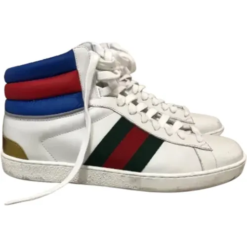 Pre-owned Sneakers, male, , Size: 6 US Pre-owned Leather sneakers - Gucci Vintage - Modalova