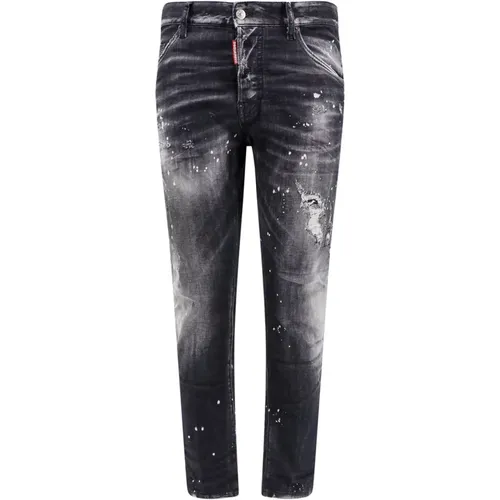 Schwarze Jeans für Herren , Herren, Größe: 3XL - Dsquared2 - Modalova