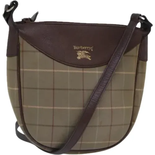 Pre-owned Cross Body Bags, female, , Size: ONE SIZE Pre-owned Canvas shoulder-bags - Burberry Vintage - Modalova