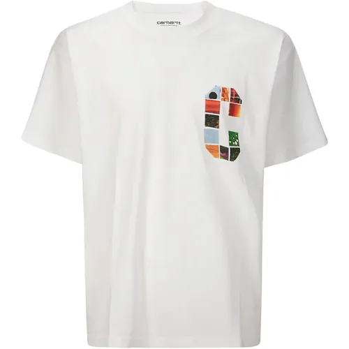 Printed T-Shirt Comfortable Fit , male, Sizes: L, S, M - Carhartt WIP - Modalova
