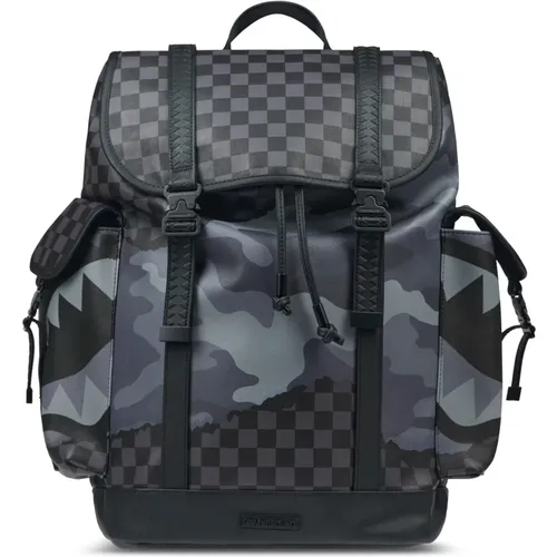 Camo Tear Monte Carlo Rucksack , Herren, Größe: ONE Size - SPRAYGROUND - Modalova