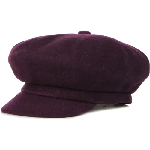 Caps, male, , Size: L Wool Spitfire Blackberry Flat Cap Hat - Kangol - Modalova