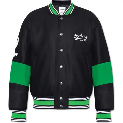 Bomber Jackets, male, , Size: L x Looney Tunes - Iceberg - Modalova