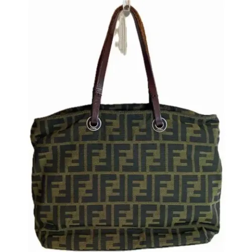 Pre-owned Tote Bags, female, , Size: ONE SIZE Pre-owned Canvas fendi-bags - Fendi Vintage - Modalova