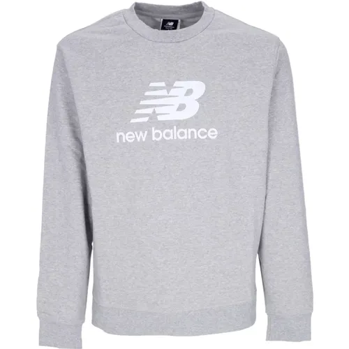 Sweatshirts, male, , Size: M Logo Crewneck Sweatshirt French Terry Athletic - New Balance - Modalova