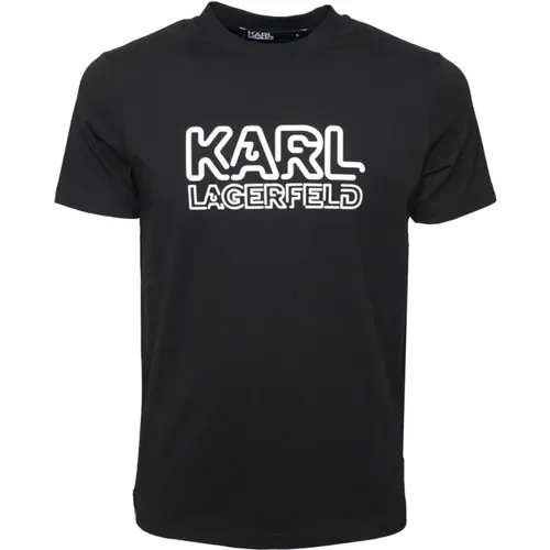 T-Shirts, male, , Size: 2XL Inflatable Logo T-shirt - Karl Lagerfeld - Modalova