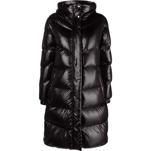 Schwarzer Parka Mantel für Frauen - Woolrich - Modalova