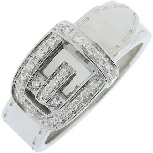 Pre-owned White Gold rings , female, Sizes: ONE SIZE - Gucci Vintage - Modalova