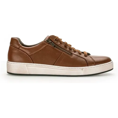 Cognac Leder Derby Sneaker Gabor - Gabor - Modalova