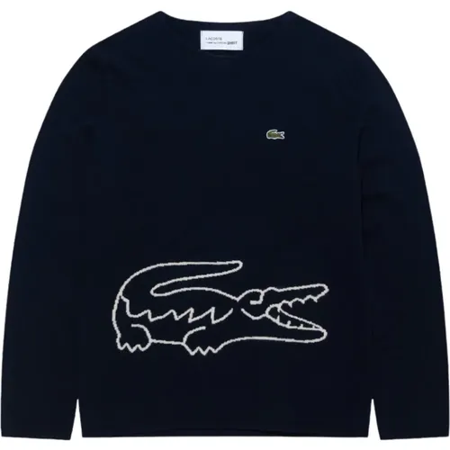 Men Knit Sweater with Lacoste Logo , male, Sizes: M - Comme des Garçons - Modalova