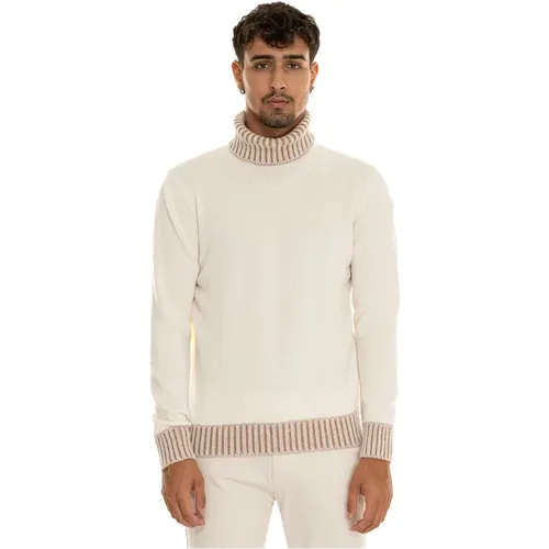 Turtlenecks, male, , Size: S Mélange Turtleneck Pullover - Gran Sasso - Modalova