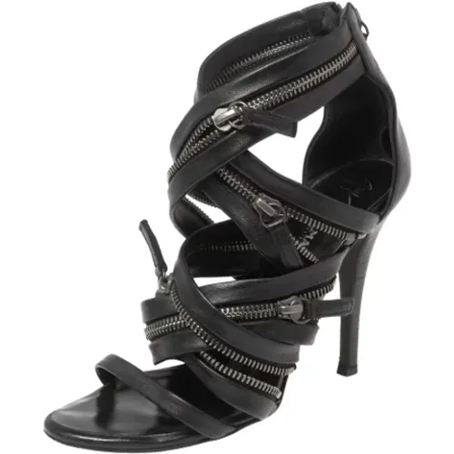 Pre-owned Sandals, female, , Size: 6 1/2 US Pre-owned Leather sandals - Giuseppe Zanotti Pre-owned - Modalova