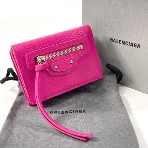 Pre-owned Wallets, female, , Size: ONE SIZE Pre-owned Leather wallets - Balenciaga Vintage - Modalova