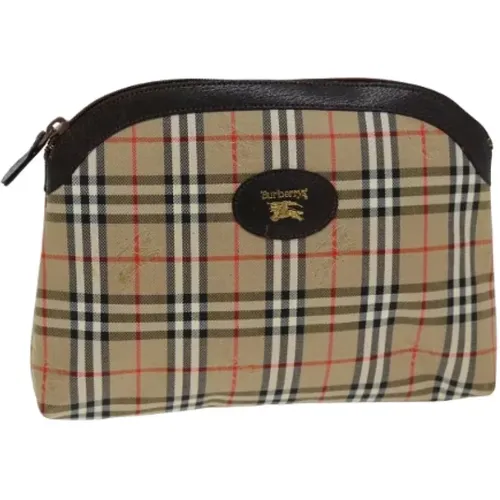 Pre-owned Bags, female, , Size: ONE SIZE Pre-owned Canvas clutches - Burberry Vintage - Modalova