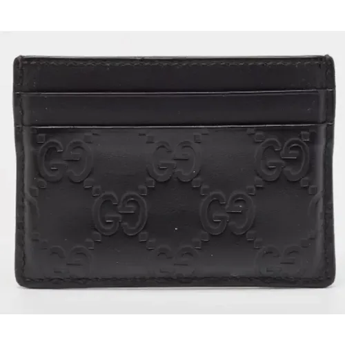 Pre-owned Wallets, male, , Size: ONE SIZE Pre-owned Leather wallets - Gucci Vintage - Modalova