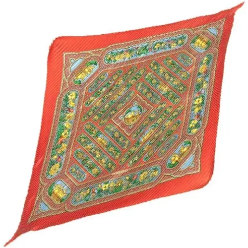 Pre-owned Scarves, female, , Size: ONE SIZE Pre-owned Silk scarves - Hermès Vintage - Modalova