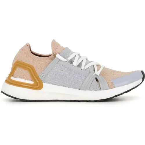 Graue und Rosa Primeknit Sneakers - adidas by stella mccartney - Modalova