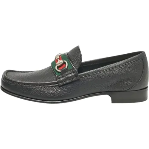 Pre-owned Flats, male, , Size: 7 US Pre-owned Leather flats - Gucci Vintage - Modalova