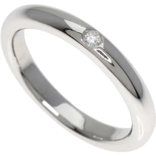 Pre-owned Jewellery, female, , Size: ONE SIZE Pre-owned Platinum rings - Tiffany & Co. Pre-owned - Modalova