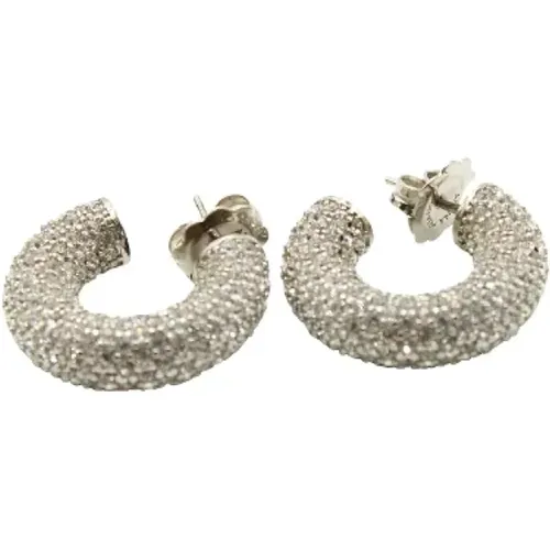 Pre-owned Jewellery, female, , Size: ONE SIZE Pre-owned Metal earrings - Amina Muaddi Pre-owned - Modalova