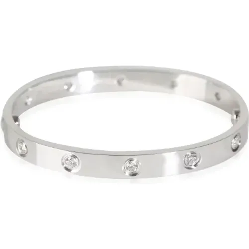 Pre-owned Jewellery, female, , Size: ONE SIZE Pre-owned White Gold bracelets - Cartier Vintage - Modalova