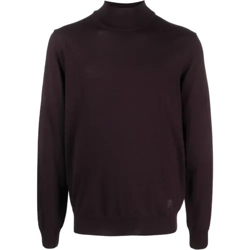 Virgin Wool Rollneck Sweater , Herren, Größe: 3XL - Corneliani - Modalova