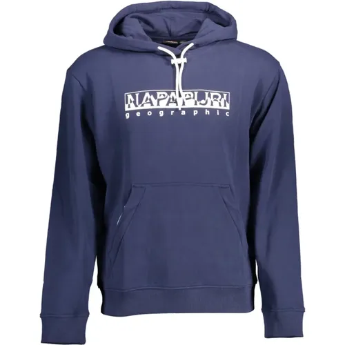 Hooded Sweatshirt with Zip Pocket , male, Sizes: M, XL - Napapijri - Modalova