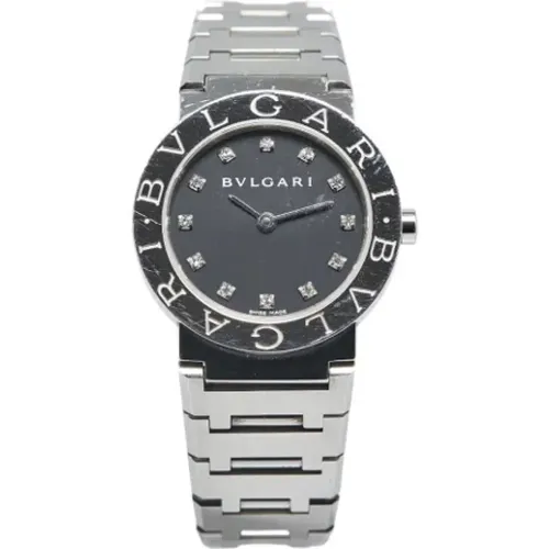 Pre-owned Stainless Steel watches , female, Sizes: ONE SIZE - Bvlgari Vintage - Modalova