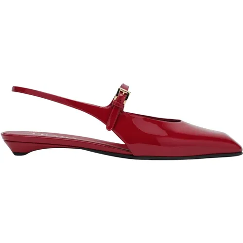 Ballerinas, female, , Size: 9 US Slingback Flat Shoes - Prada - Modalova