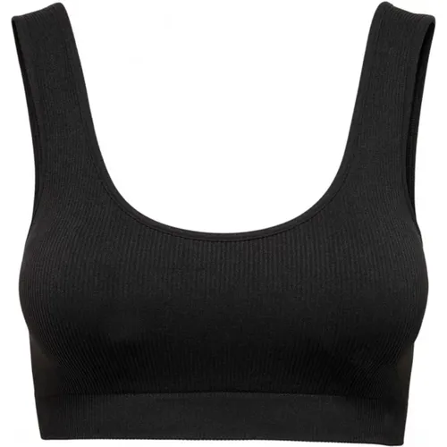 Schwarzes Stretch-Ärmelloses BH-Top , Damen, Größe: S/M - Only - Modalova