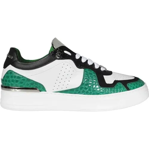 Krokodil-Print Low-Top Sneakers , Herren, Größe: 40 EU - Philipp Plein - Modalova