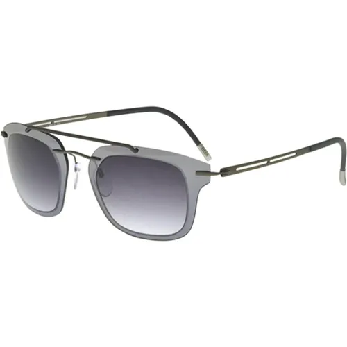 Explorer Line Extension Sunglasses Silver/Grey , male, Sizes: ONE SIZE - Silhouette - Modalova
