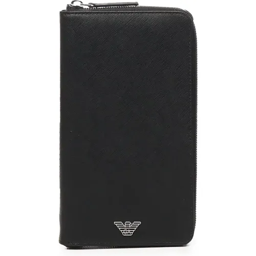 Wallets & Cardholders, male, , Size: ONE SIZE Wallet Organizer - Emporio Armani - Modalova