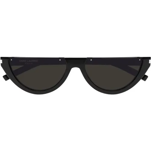 Oval Frame Sunglasses, Acetate, 100% UV Protection - Saint Laurent - Modalova